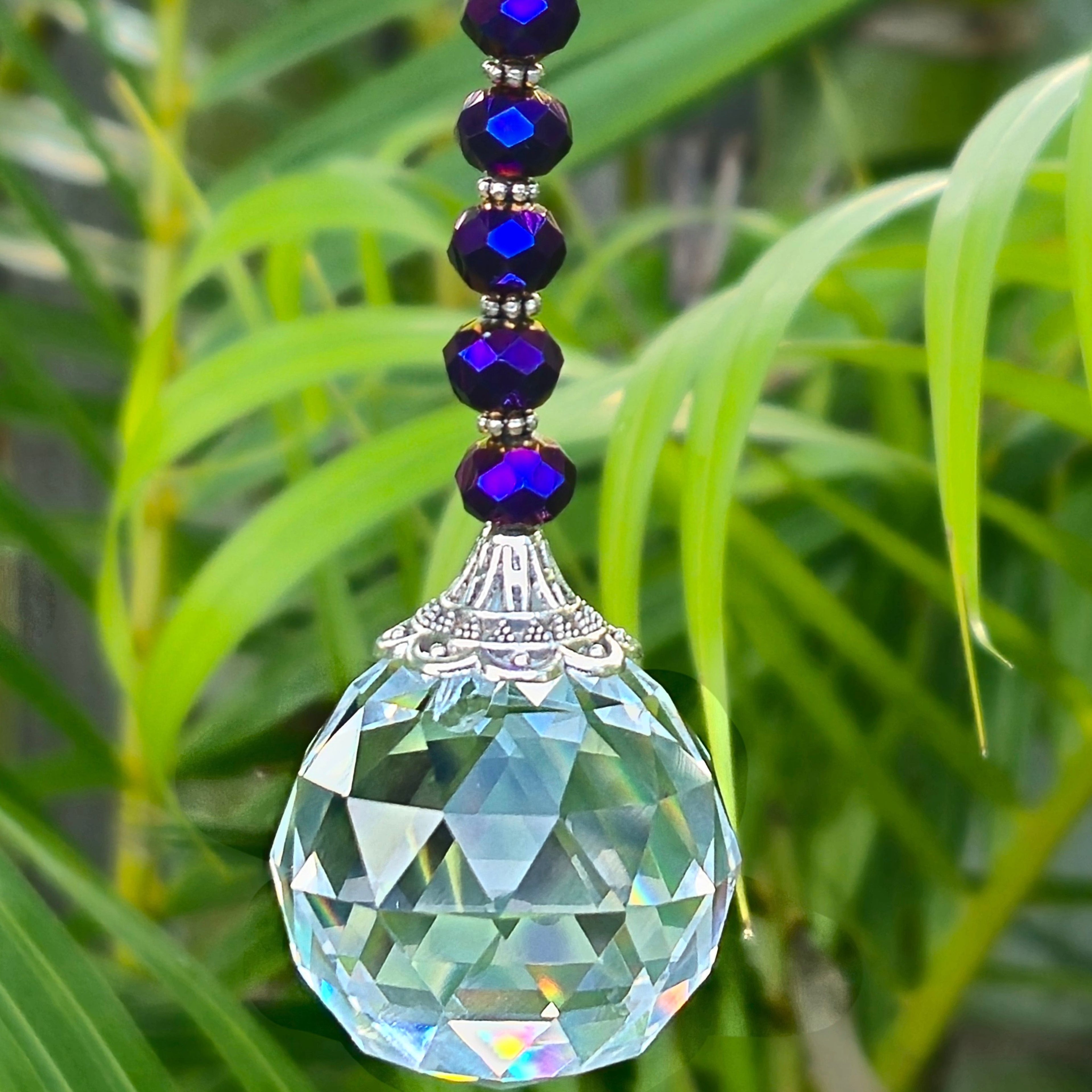 Purple Iris - Mini Gift Suncatcher