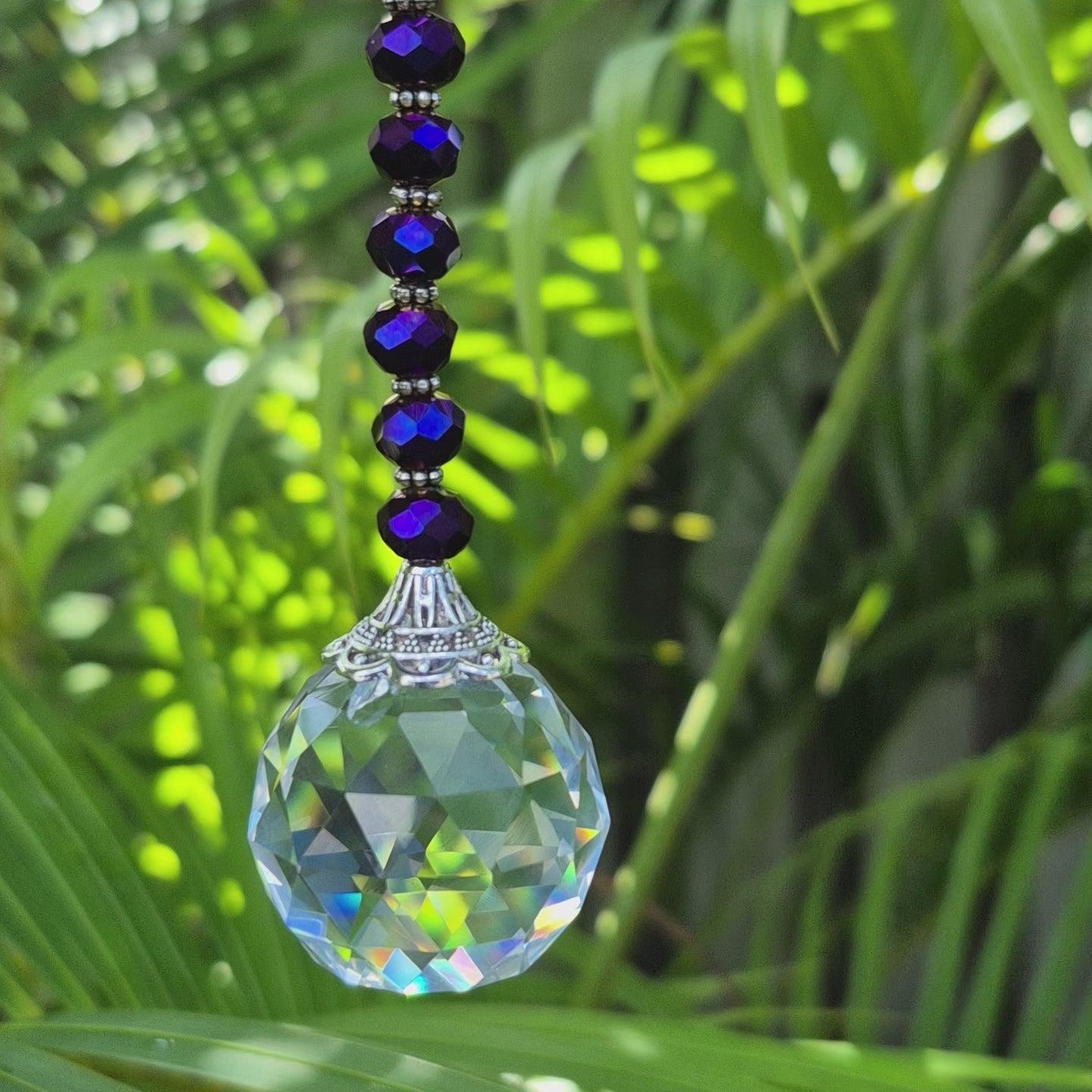 Purple Iris - Mini Gift Suncatcher