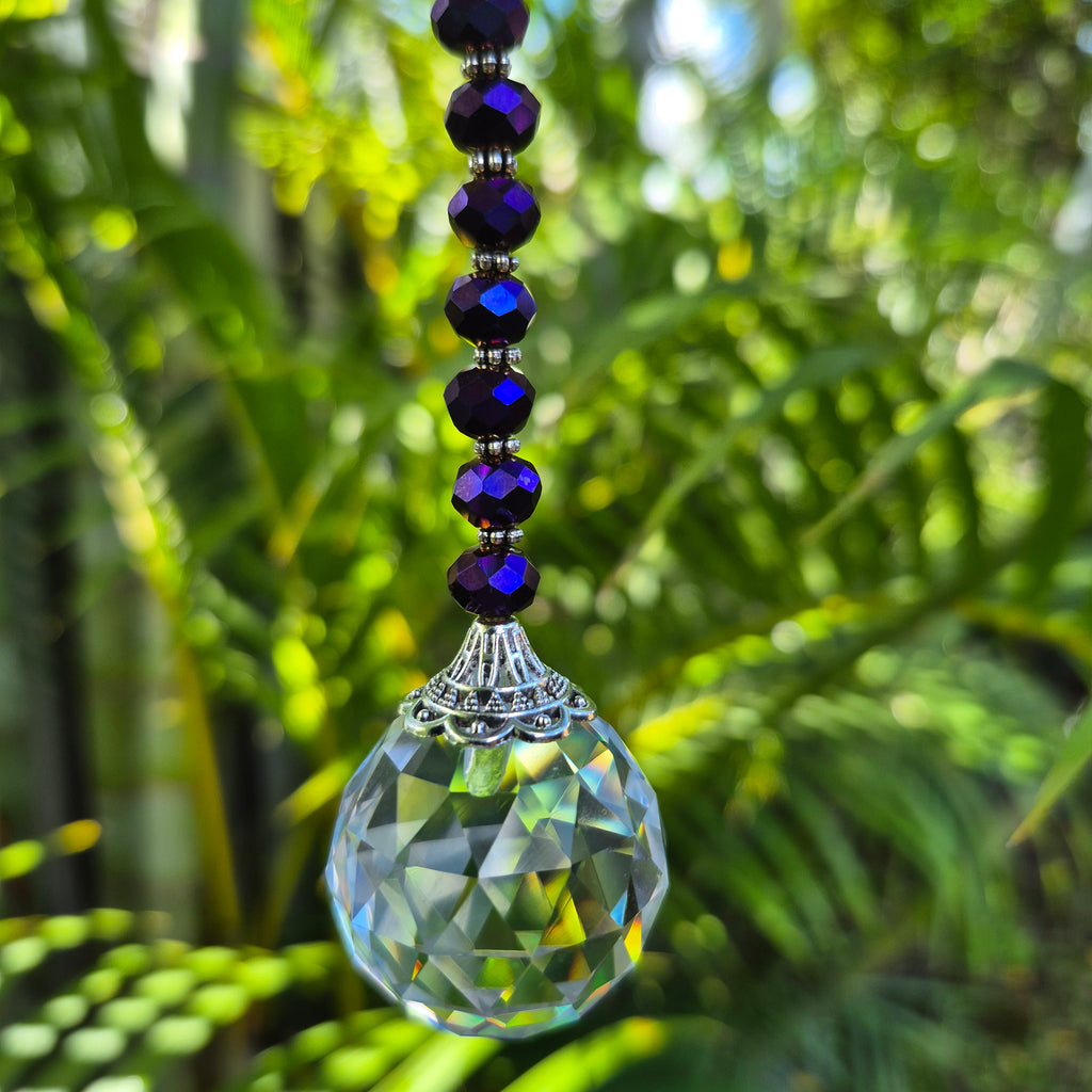 Purple Iris - Mini Gift Suncatcher
