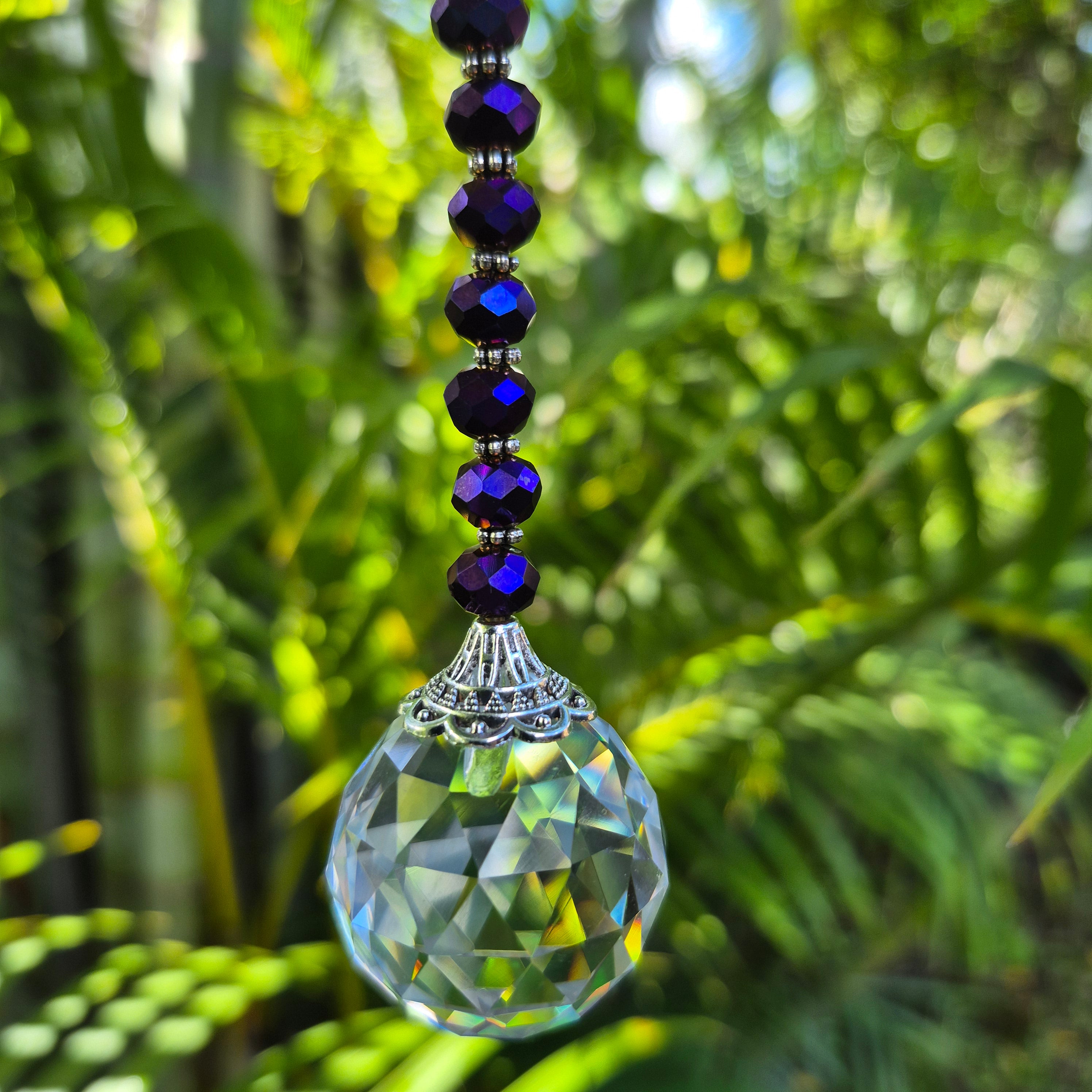 Purple Iris - Mini Gift Suncatcher